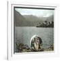 Returning from a Boat Ride on the Italian Shores of Lake Lugano, Circa 1890-Leon, Levy et Fils-Framed Photographic Print