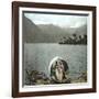 Returning from a Boat Ride on the Italian Shores of Lake Lugano, Circa 1890-Leon, Levy et Fils-Framed Photographic Print