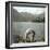 Returning from a Boat Ride on the Italian Shores of Lake Lugano, Circa 1890-Leon, Levy et Fils-Framed Photographic Print