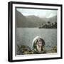 Returning from a Boat Ride on the Italian Shores of Lake Lugano, Circa 1890-Leon, Levy et Fils-Framed Photographic Print