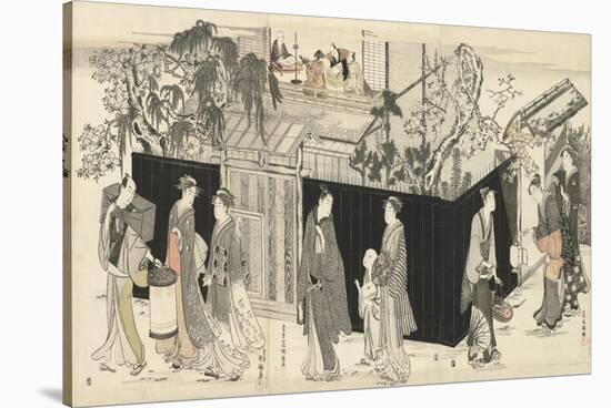 Returning from a Poetry Gathering, C.1785-89-Kubo Shunman-Stretched Canvas