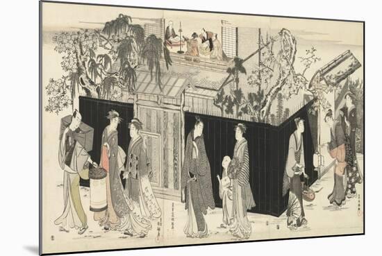 Returning from a Poetry Gathering, C.1785-89-Kubo Shunman-Mounted Giclee Print