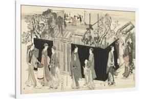 Returning from a Poetry Gathering, C.1785-89-Kubo Shunman-Framed Giclee Print