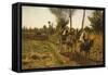 Returning from Fields-Guglielmo Ciardi-Framed Stretched Canvas