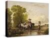 Returning from Market-Sir Augustus Wall Callcott-Stretched Canvas