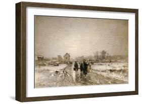 Returning from Market-Ludwig Munthe-Framed Giclee Print