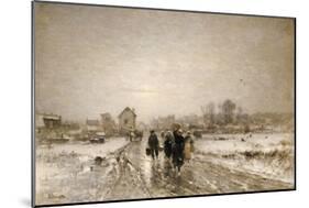 Returning from Market-Ludwig Munthe-Mounted Giclee Print