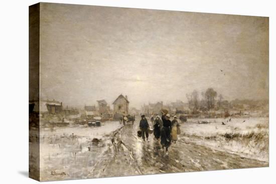 Returning from Market-Ludwig Munthe-Stretched Canvas