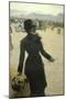 Returning from the Bois De Boulogne, Lady with a Dog, 1878-Giuseppe De Nittis-Mounted Premium Giclee Print