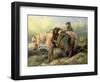 Returning from the Hill, 1868-Richard Ansdell-Framed Giclee Print