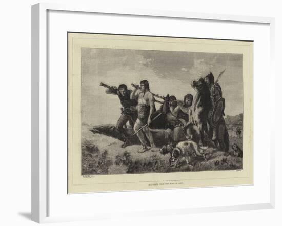 Returning from the Hunt in Gaul-null-Framed Giclee Print