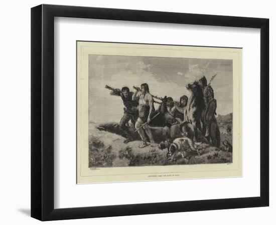 Returning from the Hunt in Gaul-null-Framed Giclee Print