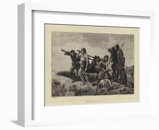 Returning from the Hunt in Gaul-null-Framed Giclee Print