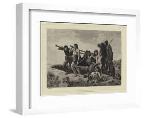 Returning from the Hunt in Gaul-null-Framed Giclee Print