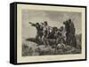 Returning from the Hunt in Gaul-null-Framed Stretched Canvas