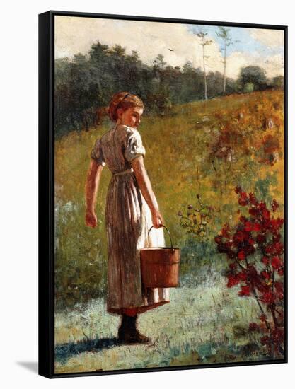 Returning from the Sping, 1874-Winslow Homer-Framed Stretched Canvas