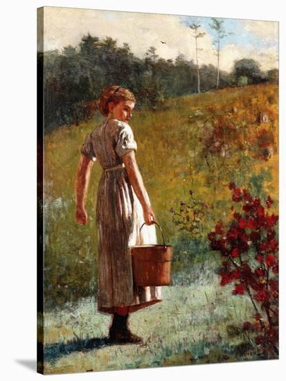 Returning from the Sping, 1874-Winslow Homer-Stretched Canvas