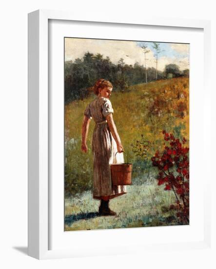 Returning from the Sping, 1874-Winslow Homer-Framed Giclee Print