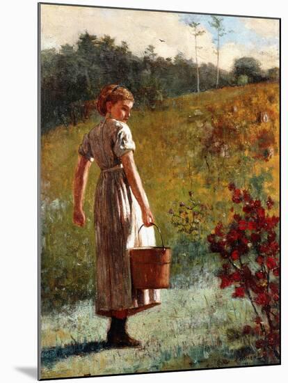 Returning from the Sping, 1874-Winslow Homer-Mounted Giclee Print