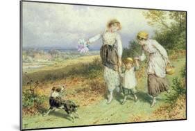 Returning from the Village, 19th Century-Myles Birket Foster-Mounted Giclee Print