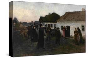 Returning Home, 1876-1877-Ilya Yefimovich Repin-Stretched Canvas