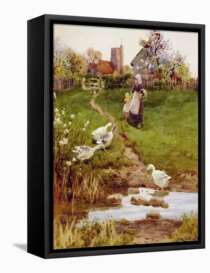 Returning Home, 1894-Thomas James Lloyd-Framed Stretched Canvas