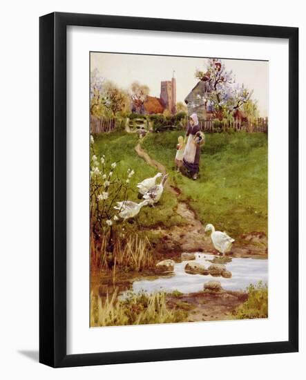 Returning Home, 1894-Thomas James Lloyd-Framed Giclee Print