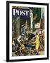 "Returning Home From College," Saturday Evening Post Cover, June 5, 1948-Stevan Dohanos-Framed Giclee Print