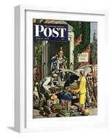 "Returning Home From College," Saturday Evening Post Cover, June 5, 1948-Stevan Dohanos-Framed Giclee Print