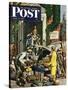 "Returning Home From College," Saturday Evening Post Cover, June 5, 1948-Stevan Dohanos-Stretched Canvas