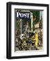 "Returning Home From College," Saturday Evening Post Cover, June 5, 1948-Stevan Dohanos-Framed Giclee Print