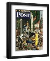 "Returning Home From College," Saturday Evening Post Cover, June 5, 1948-Stevan Dohanos-Framed Premium Giclee Print