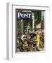 "Returning Home From College," Saturday Evening Post Cover, June 5, 1948-Stevan Dohanos-Framed Premium Giclee Print