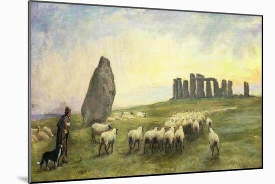 Returning Home, Stonehenge, Wiltshire, 1891-Edgar Barclay-Mounted Giclee Print