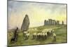 Returning Home, Stonehenge, Wiltshire, 1891-Edgar Barclay-Mounted Giclee Print