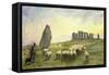 Returning Home, Stonehenge, Wiltshire, 1891-Edgar Barclay-Framed Stretched Canvas