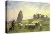 Returning Home, Stonehenge, Wiltshire, 1891-Edgar Barclay-Stretched Canvas