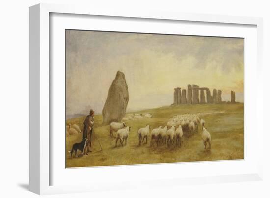 Returning Home, Stonehenge, Wiltshire-Edgar Barclay-Framed Giclee Print