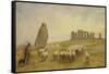 Returning Home, Stonehenge, Wiltshire-Edgar Barclay-Framed Stretched Canvas