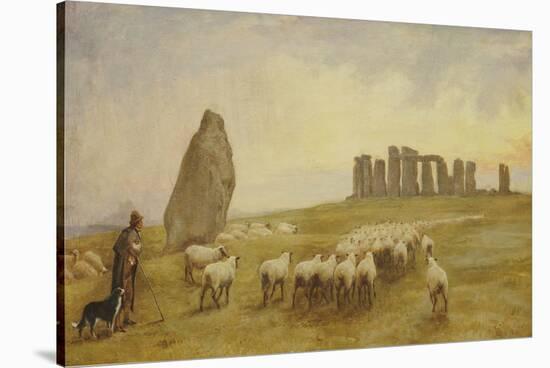 Returning Home, Stonehenge, Wiltshire-Edgar Barclay-Stretched Canvas