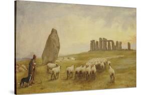 Returning Home, Stonehenge, Wiltshire-Edgar Barclay-Stretched Canvas