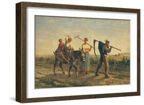 Returning Home-Jules Veyrassat-Framed Giclee Print