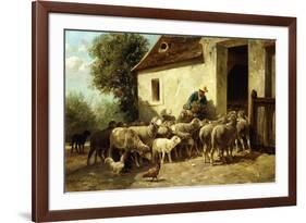 Returning Home-Charles Emile Jacque-Framed Giclee Print