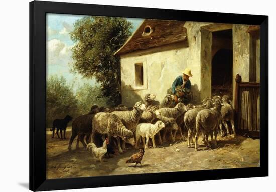 Returning Home-Charles Emile Jacque-Framed Giclee Print