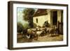 Returning Home-Charles Emile Jacque-Framed Premium Giclee Print