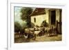 Returning Home-Charles Emile Jacque-Framed Premium Giclee Print