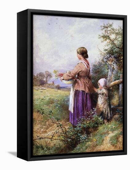 Returning Home-Myles Birket Foster-Framed Stretched Canvas