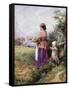 Returning Home-Myles Birket Foster-Framed Stretched Canvas