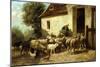 Returning Home-Charles Emile Jacque-Mounted Giclee Print