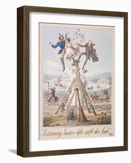 Returning Justice Lifts Aloft Her Scale, 1821-Theodore Lane-Framed Giclee Print